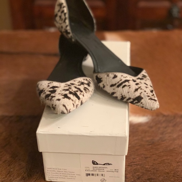 3.1 Phillip Lim Cow Hair Devon D'Orsey Flat - Picture 2 of 6